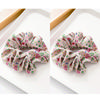 2PCS Small Floral Fabric Hair Hoop Hair Accessories For Girl French Fabric Hair Rope for lady