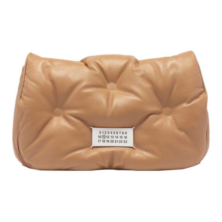 

Maison Margiela White Logo Tag Sliding Chain Strap Label Shoulder Bag Women shoulder bag Brown S56WG0169P4300T2064 Basic Set (Bag+Dust Bag)