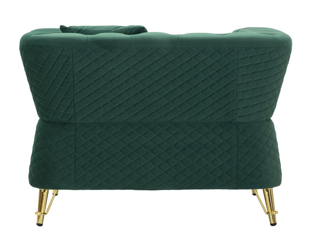 Armchair Emy Green With Cushion  Cm 104X83X76