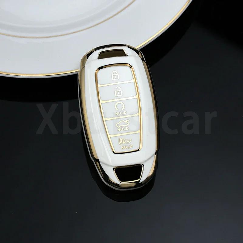 Auto Key Fob Shell For Hyundai I30 Ix35 Kona Encino Solaris Azera Grandeur Ig Accent Santa Fe Palisade Tpu Car Key Case Cover