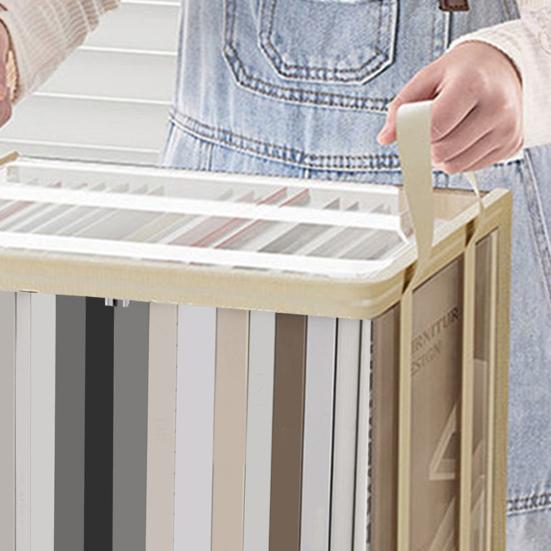 Kleider Aufbewahrungstasche Transparent Große Kapazität Buch Organizer mit Reißverschluss Und Griff Design