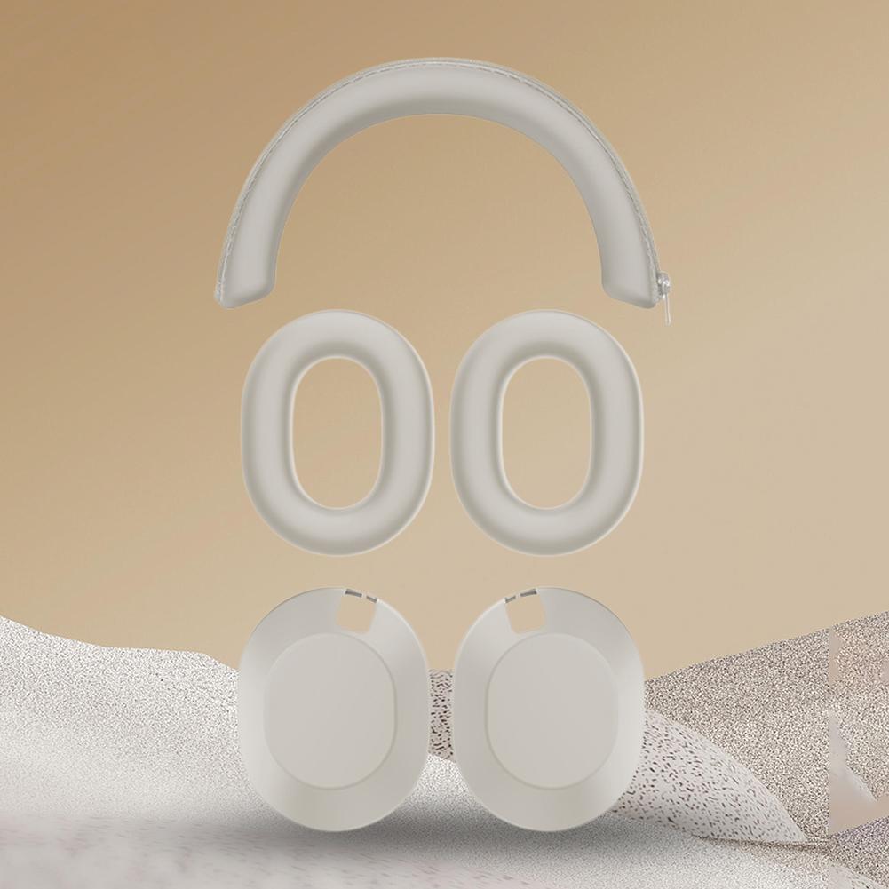 3Pcs Replacement Headphone Pads Non-Scratch Headphone Ear Cushion Solid Color Replacement Ear Pads for Sony WH-1000XM6 Headphone