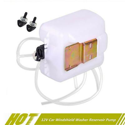 Serbatoio Bottiglia Serbatoio Lavavetri Auto a 2 Pin con Tubo Pompa 12V Getto