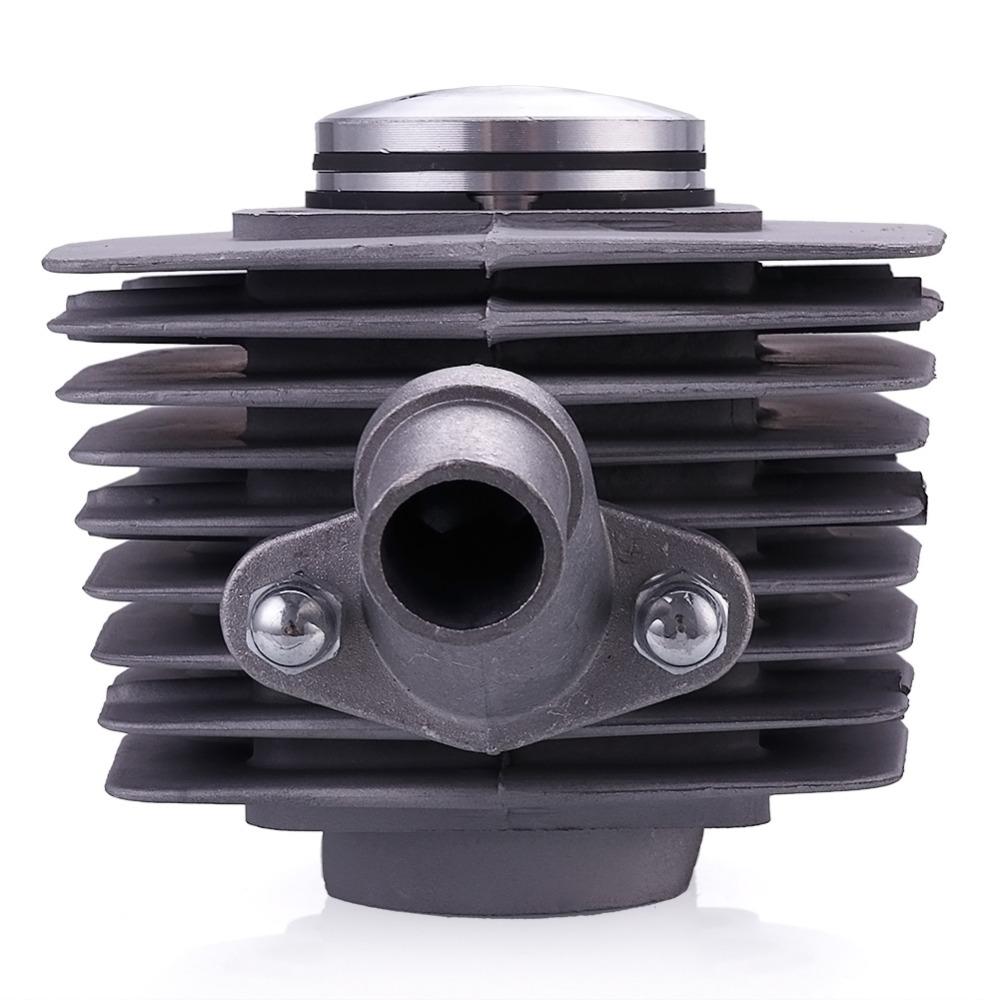 DIY Chain Tensioner Fit 80cc Engine Motor Cylinder Piston 40mm 2 In1 Racing Reed Valve Muffler Pipe For Engine Motorized Bike