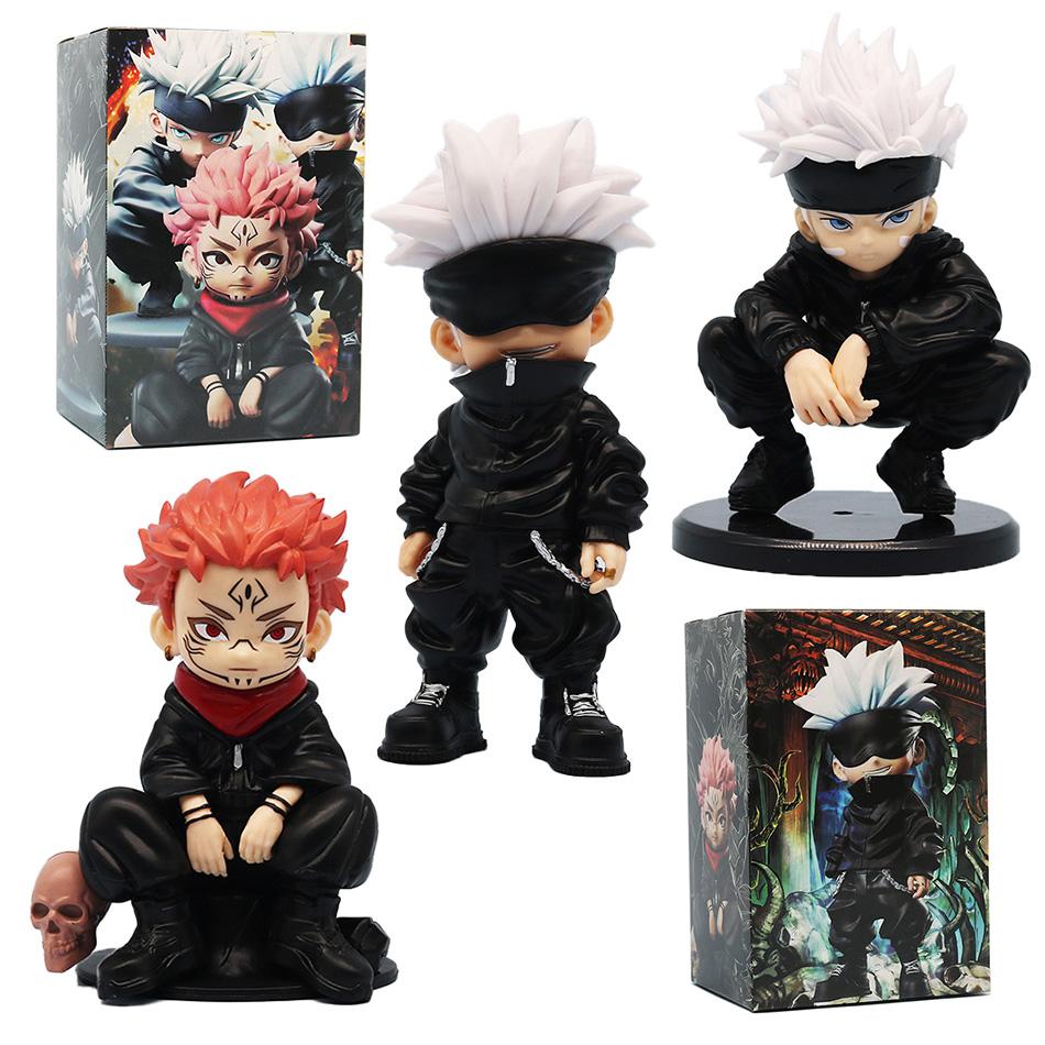 3pcs Satoru Gojo Action Figure Jujutsu Kaisen Anime Figure 3 Style Lord of the Curse Sukuna Figurine Collection Model Doll Toys
