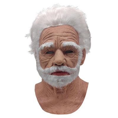 Yaşlı Adam Dekorasyonu Gerçekçi Lateks Maske Cadılar Bayramı Aksesuarları Cosplay Parti Maskeleri