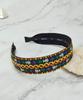 Maia Geometric Pattern Headband - Yellow