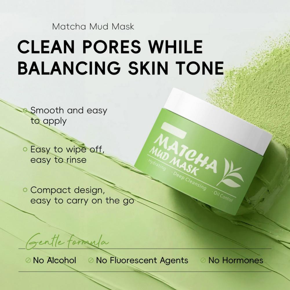 Matcha Mud Mask Hydrating Deep Cleansing Oil Control Mask