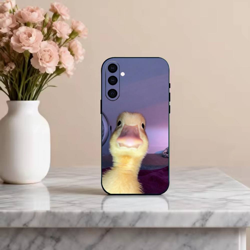 F-Funny D-Duck Phone Case For Samsung Galaxy A73,A72,A71,A70,A53,A52,A51,Others Soft Black Cover