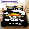 3pcs Custom Name One Piece Bedding Set Duvet Cover Closure Includes 1 Duvet Cover & 2 Pillowcases, Soft and Comfortable for All Seasons.