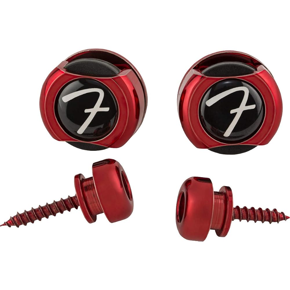 Fender Strap Pins Fender® ‘F’ Locks, Red
