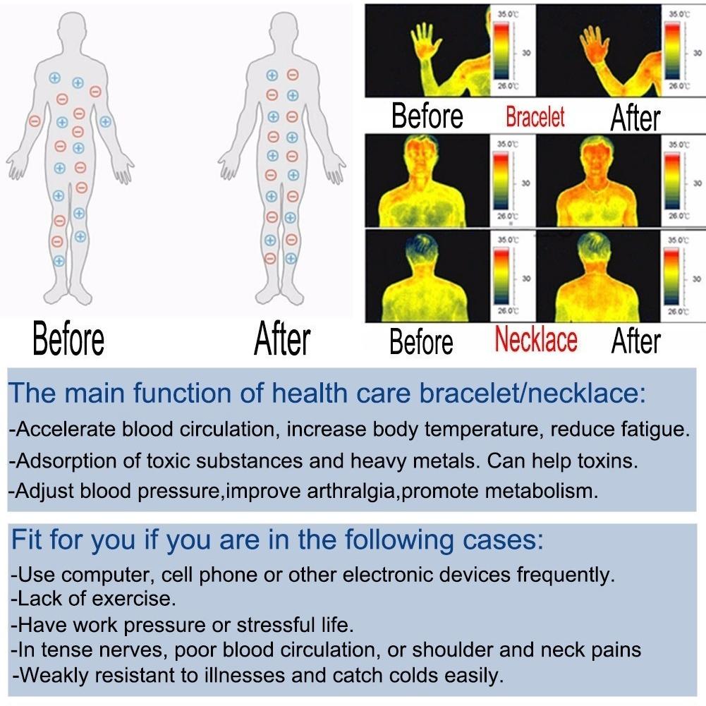 Magnete Negatives Germanium Abnehmen Armreifen Gesundheitsarmband Krafttherapie Abnehmbar Hilft beim Schlafen Armreif