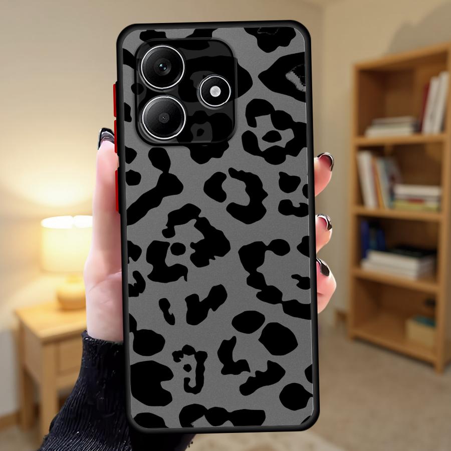 Case for Xiaomi Redmi Note 14 9S A4 12 13 Pro Plus 14C 13C 10 11 Back Phone Cover Leopard Print