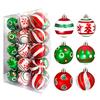 Pcs Christmas Balls Ornaments 2.4 Inch Small Shatterproof Plastic Balls
