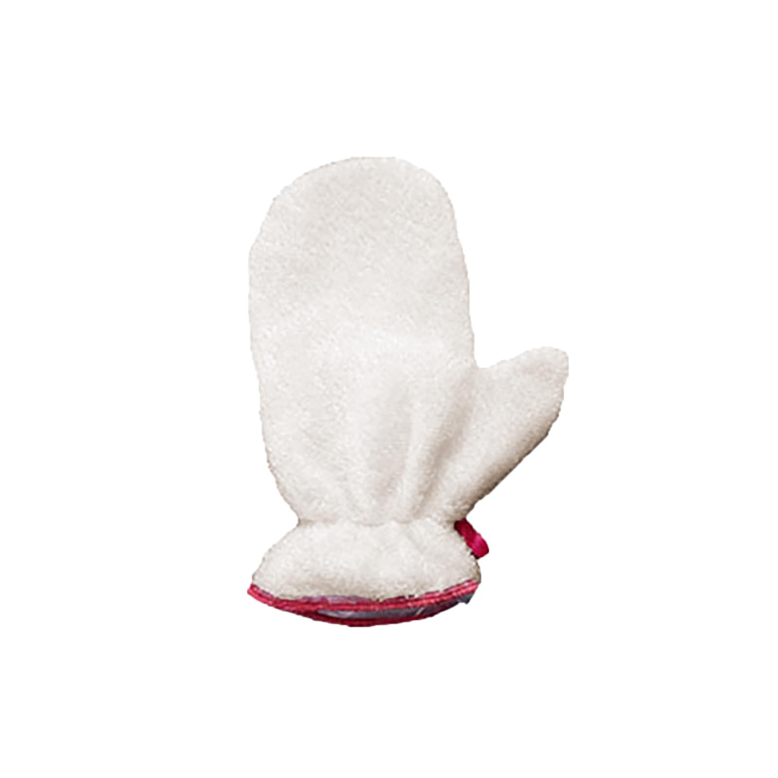 

Bamboo Fiber Double-Sided Cleaning Dishwashing Glove 1pc Durable Kitchen Scrubbing Mitt for Household Use One Size белый