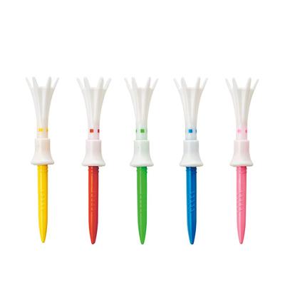 DAIYA GOLF Tee de Golf Tee de Golf Tomahawk Tee Altura de Salida Tipo A Parte Semilargo (5 piezas) 35~45mm TE-509A (Taza Blanca)