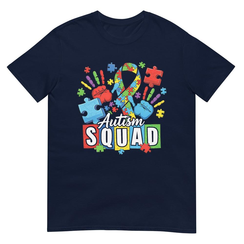 Autism Awareness Autism Support Squad Family Heart Puzzle Tshirt S