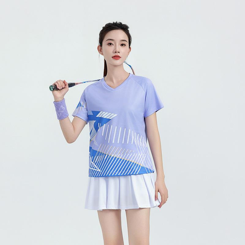 Children's badminton jersey sports suit boys and girls printed table tennis volleyball adult training game jersey wholesale