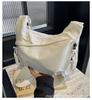 Korean Version of Simple Commuter Small Bag Shoulder Bag Women's 2024 New Casual Dumpling Bag College Student Versatile Messenger Bag
