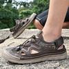New Men's Sandals Summer Breathable Mesh Sandals Men's Outdoor Casual Lightweight Beach Sandals Fashion Large 39-46