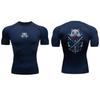 Summer Men's Compression Sports T-Shirt Fitness Top High Quality Fashion Casual Street Clothing Harajuku Sweat Absorbing Tight Ultra-Light Tees