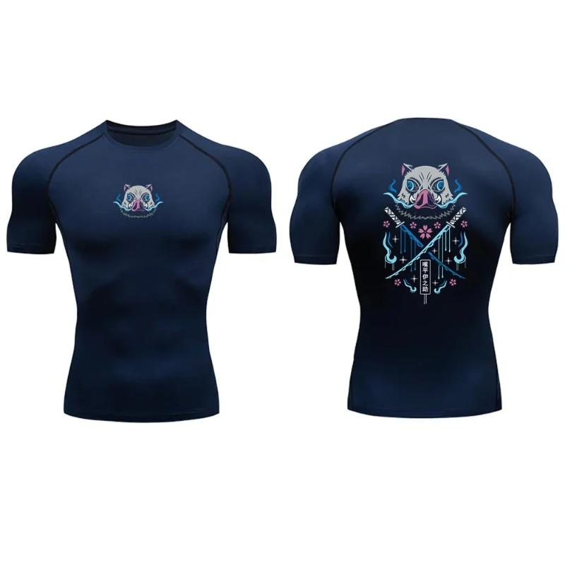 Summer Men's Compression Sports T-Shirt Fitness Top High Quality Fashion Casual Street Clothing Harajuku Sweat Absorbing Tight Ultra-Light Tees