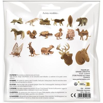Cardboard 3D Model - Camel - From 8 Years Old - Brown - Easy To Make - Mixed