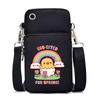 Casual mobile phone bag cute printing new messenger bag Korean version versatile small bag vertical change bag