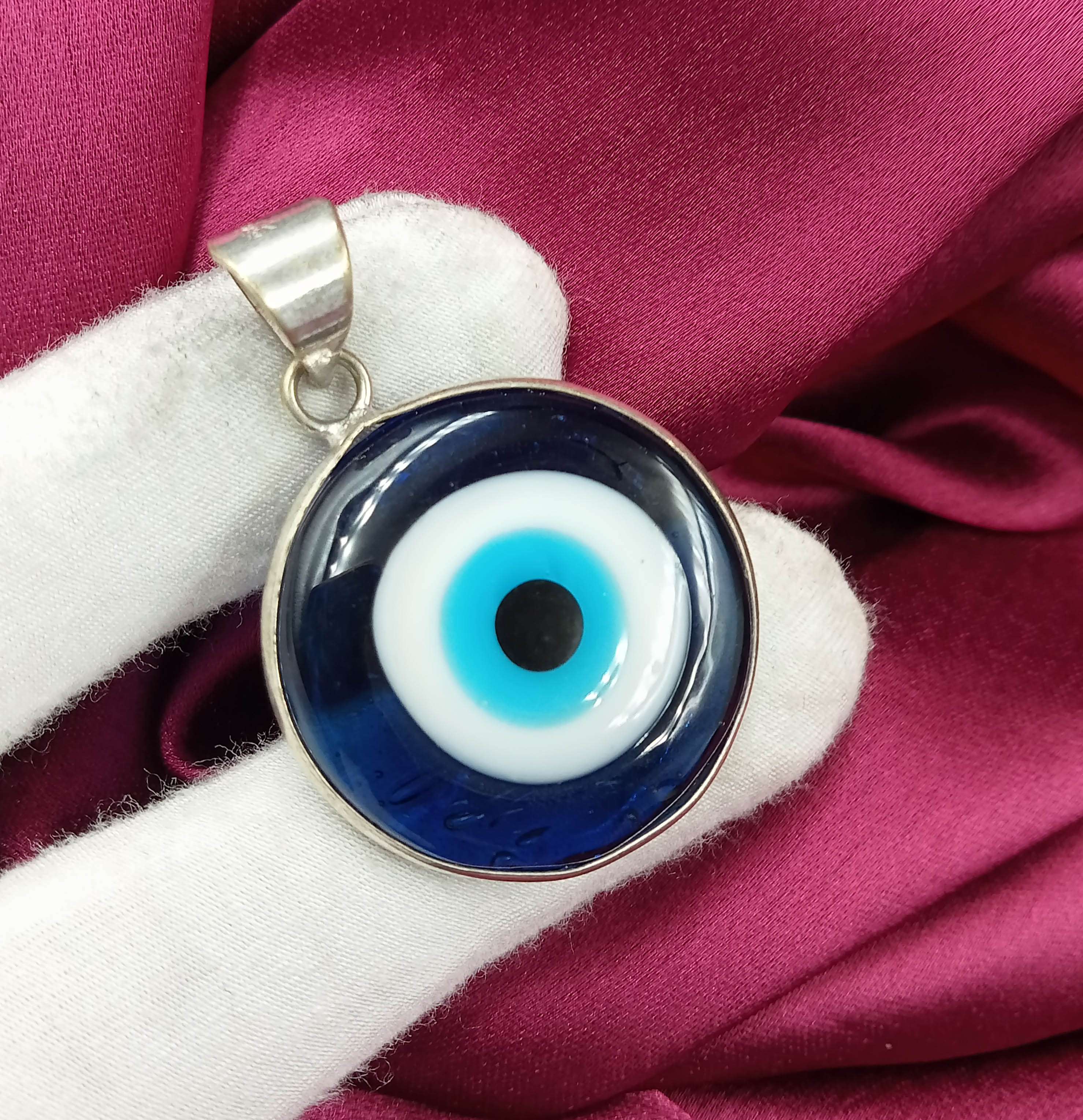 

Кулон с драгоценным камнем Evil Eye 925 пробы с серебряным покрытием DEP-339