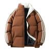 Cotton Jacket Men and Women with The Same Winter Tide Striped Stand-up Collar Cotton Jacket Jacket Thickened Warm Bread Clothing Cotton Clothing Men