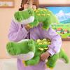 Large Crocodile Hugging Pillow Green Giant Stuffed Animal Doll Toy Soft Plush Body Pillow for Kids And Adults