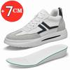 Fashion New Elevator Shoes for Men White Breathable Sports Casual Sneakers Men Invisible Height Increase Shoes Fashion Men Lift Shoes