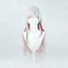 Nozomi Ishigami Cosplay Wig, Silver, Red, and Blue Gradient, Heat-Resistant, Perfect for Costumes, Halloween, and Events