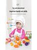 Children's Wooden Kitchen Playset: Pretend Cooking Utensils & Food Cutting Toys