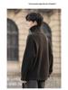 Herren Wollmischung Pullover mit hohem Kragen 2025: Lässige, leicht lockere Strickware in Unifarben für Herbst/Winter