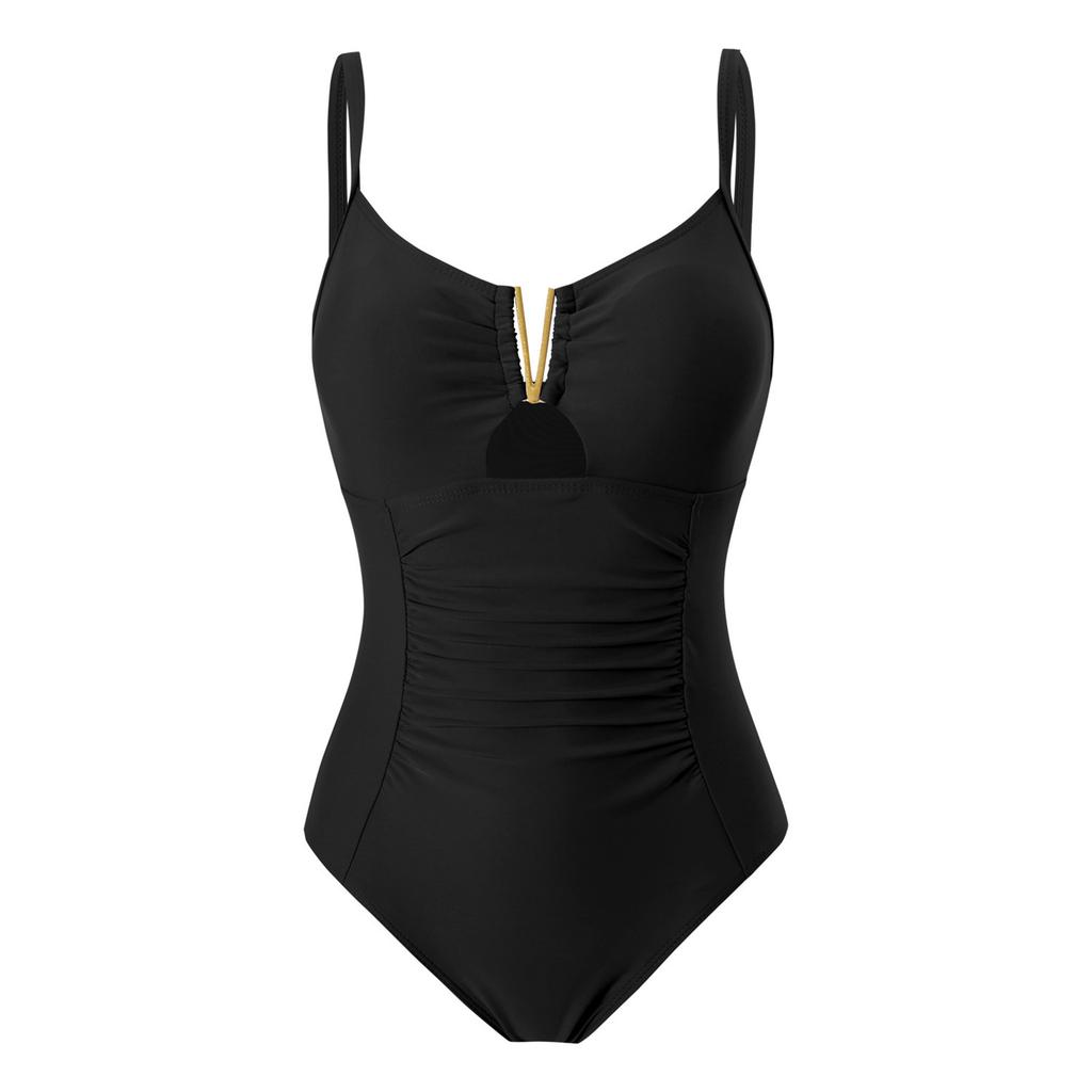 Women's -neck Slimming Conservative Shaping One-piece Swimsuit