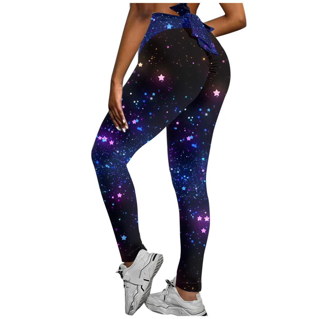 Women Printing High Waist Stretch Strethcy Fitness Leggings Yoga Pants