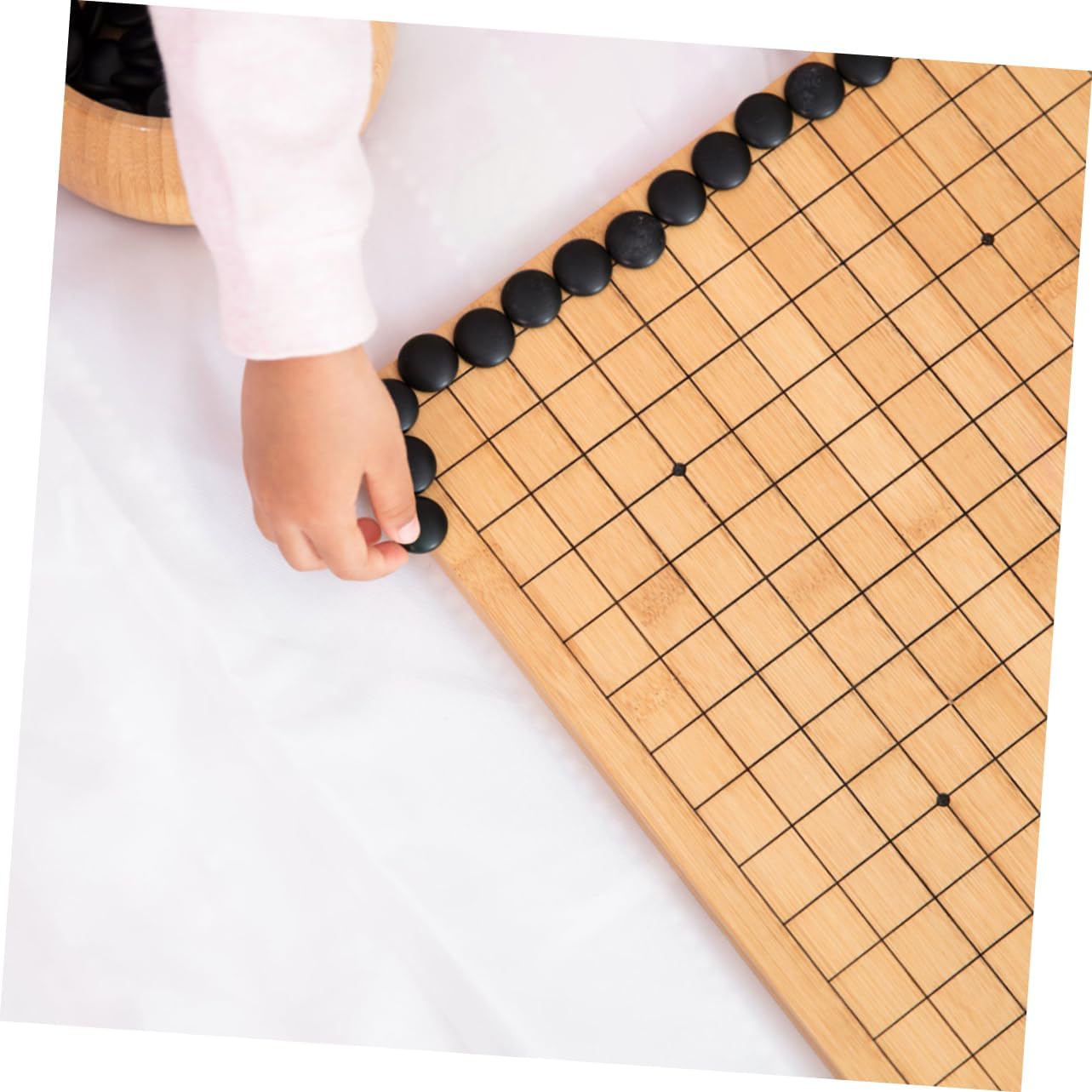 100 шт. Фишки для игры Го Шахматные принадлежности Камни для Го Шахматные принадлежности для Го Бусины для игры Го Образовательные игрушки Аксессуары Игры Го Камни для Го Бытовые