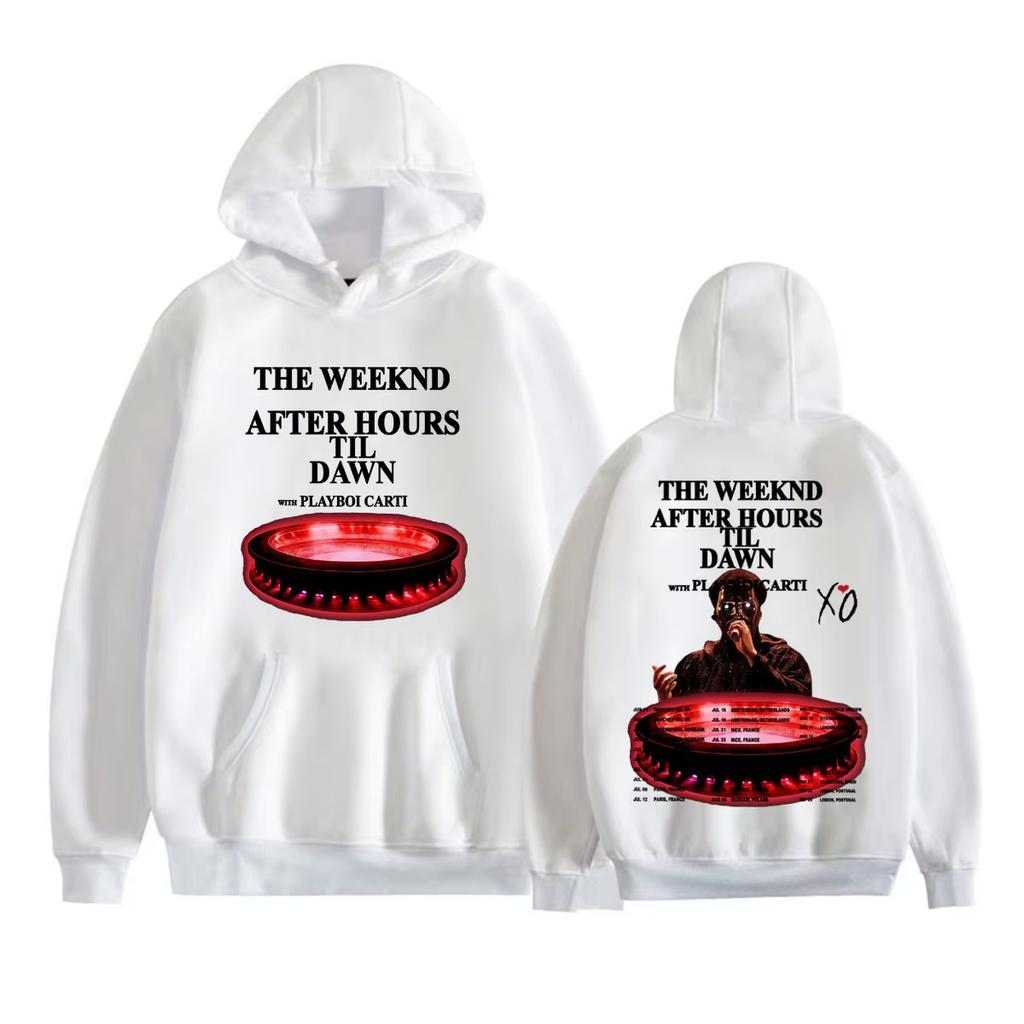 2026 Hot Sale The Weeknd Xo After Hours Til Dawn Album Hoodies Men Women Fashion Vintage Soft Cotton Sweatshirt Hip Hop Streetwear Oversized Hoodie