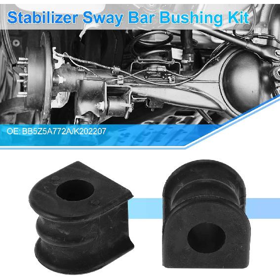 

№ BB5Z5A772A/K202207 Комплект втулок стабилизатора задний левый/правый для FORD EXPLORER 2015-2019 Резиновый комплект подвески Черный 2 шт.
