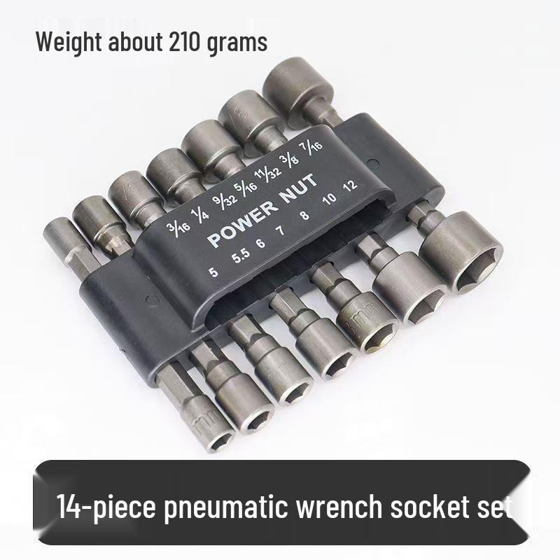 Deep Hex Socket Bit Set for Electric and Air Wrenches