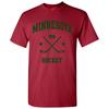 Minnesota Classic Hockey Bogen Heimatstadt Sportteam Unisex T-Shirt