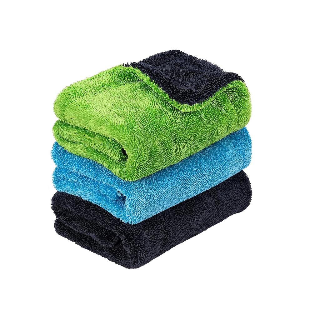 ZELOOStrong Model 1400GSM Ultra Thick Wash TowelMicrofiber Instant Absorbent Quick Dry Soft Scratch Prevention Double-Sided Car Window Home Cleaning 3