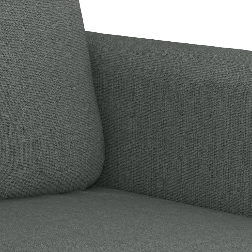 Vidaxl Sofa 2-Osobowa, Ciemnoszara, 120 Cm, Tapicerowana Tkaniną