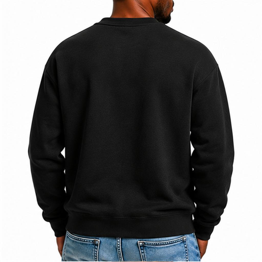 Herrenmode - gefüttertes Langarm-Sweatshirt für den Winter (mit Taschen)