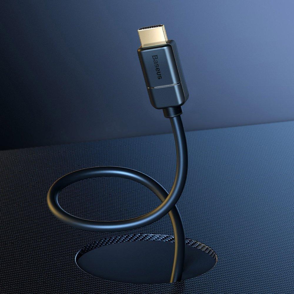 Baseus 3m HDMI 2.0 Kabel - 4K 60Hz, 3D HDR, 18Gbps – Schwarz (Modell: CAKGQ-C01)