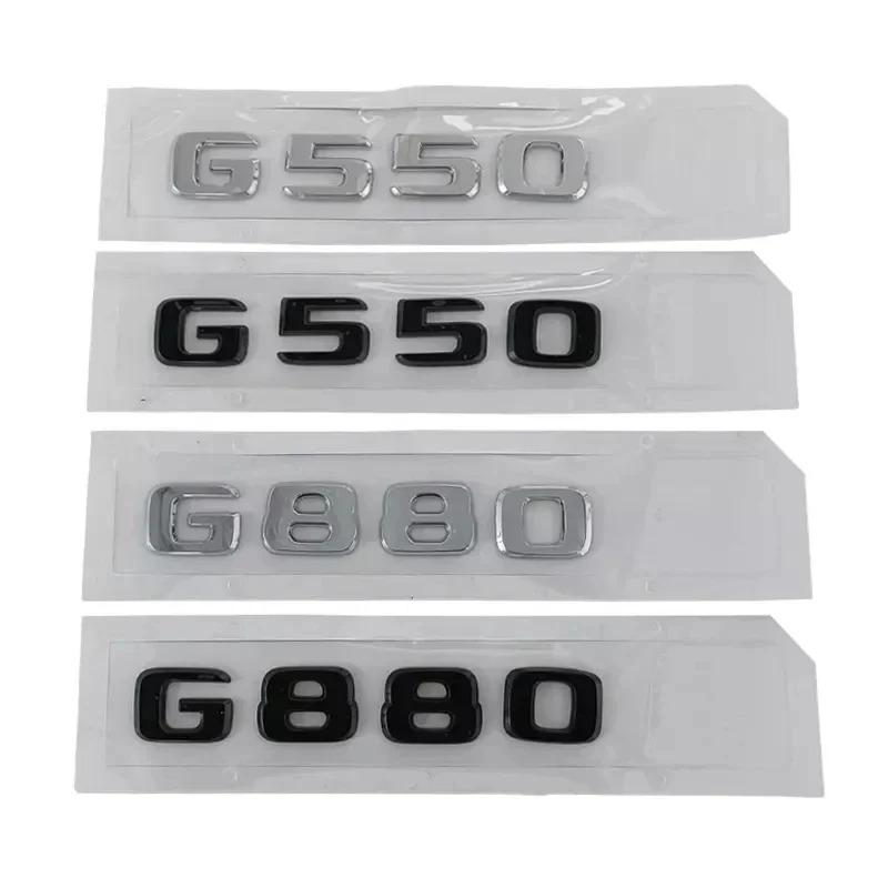 Emblema Distintivo Lettere 3D Cromo Nero per Bagagliaio Auto Per Mercedes-Benz G350 G500 G550 G700 G800 G880 G900 Accessori WX4