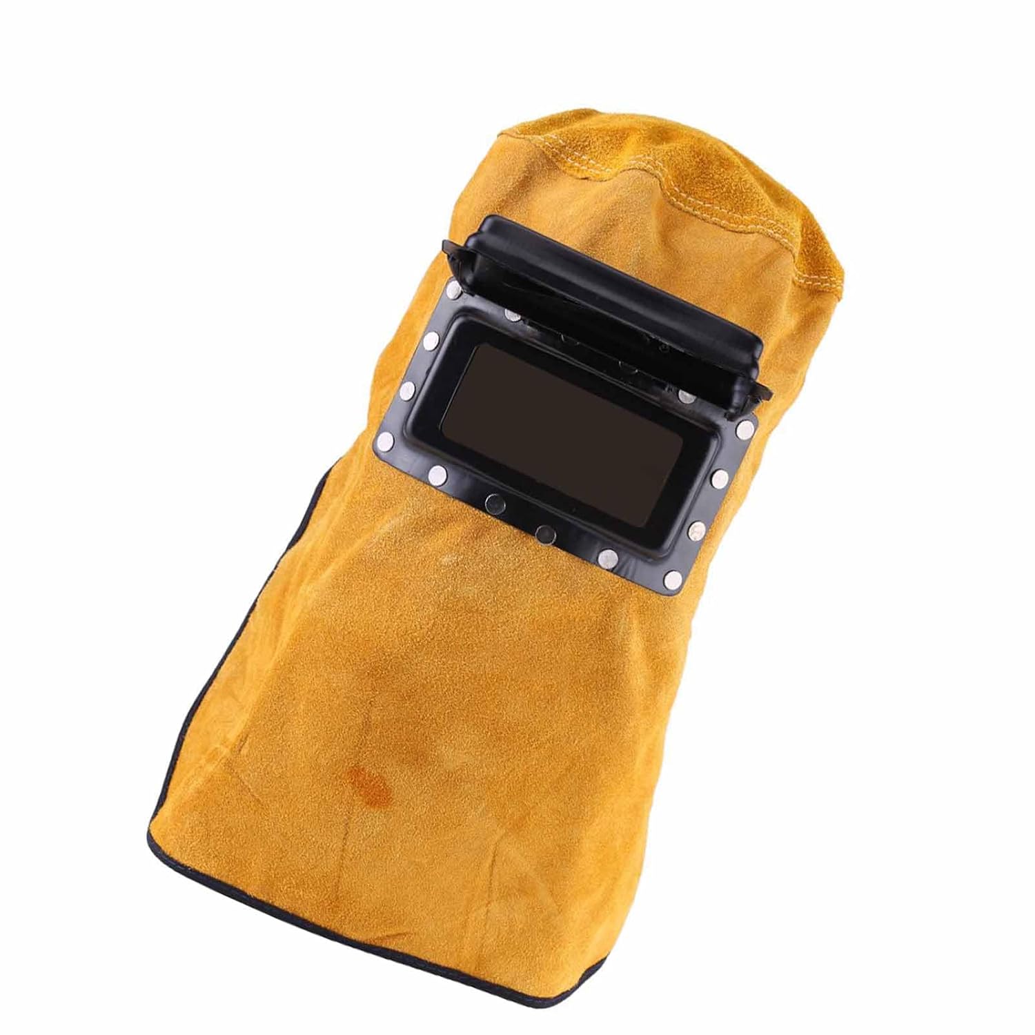 

Сварочная маска-шлем с линзой Регулируемый сварочный шлем Защита Дышащий сварочный шлем с откидной крышкой Кожаная маска для сварки TIG MIG ARC