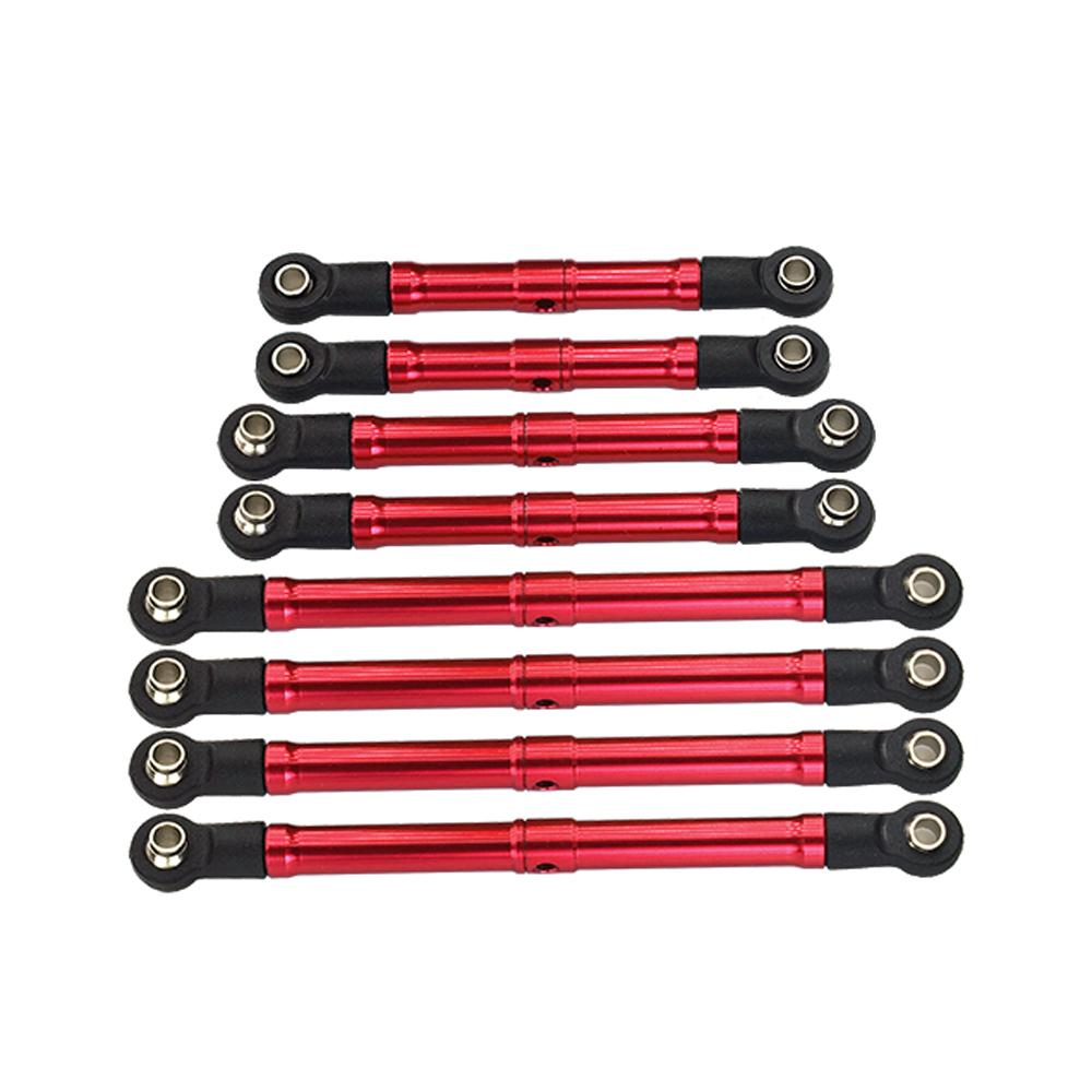 GPM Metal Alloy Adjustable Full Set Tie Rod Links 9742R+9749 for Traxxas 1/18 TRX4M TRX-4M Defender Bronco RC Crawler Car