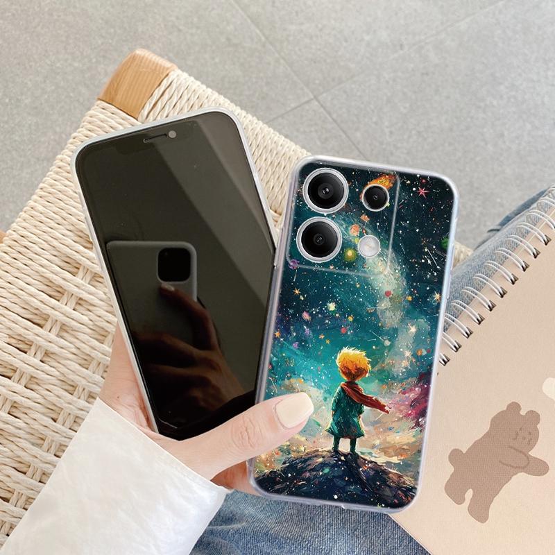 Cosmic Planet Case For iPhone Samsung A55 M34 S24 Xiaomi Redmi 13 Pro 14C Huawei Honor 200 Shockproof Phone Bumper TPU Anti-Scratch Clear Back Cover